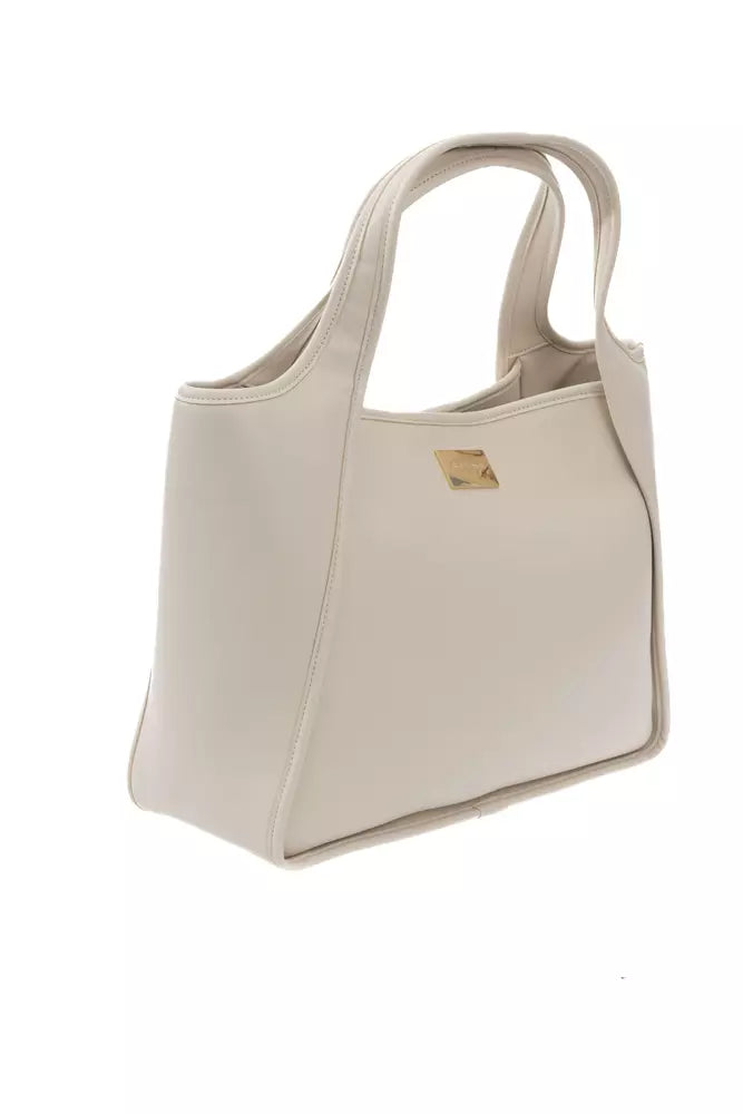 Baldinini Trend Beige Polyuretane Handbag - Luxe & Glitz