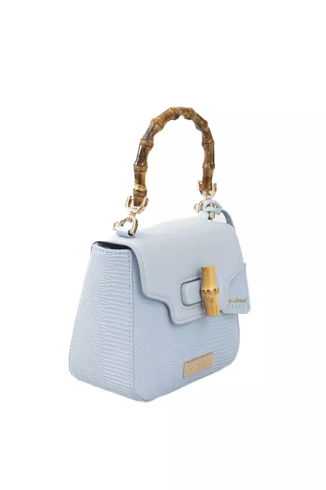 Baldinini Trend Light Blue Polyuretane Crossbody Bag - Luxe & Glitz