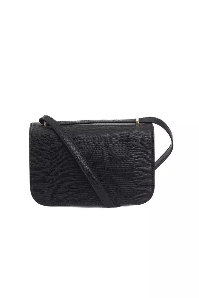 Baldinini Trend Black Polyuretane Crossbody Bag - Luxe & Glitz