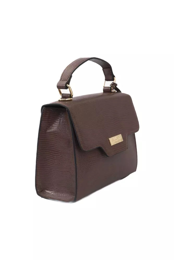 Baldinini Trend Brown Polyuretane Crossbody Bag - Luxe & Glitz