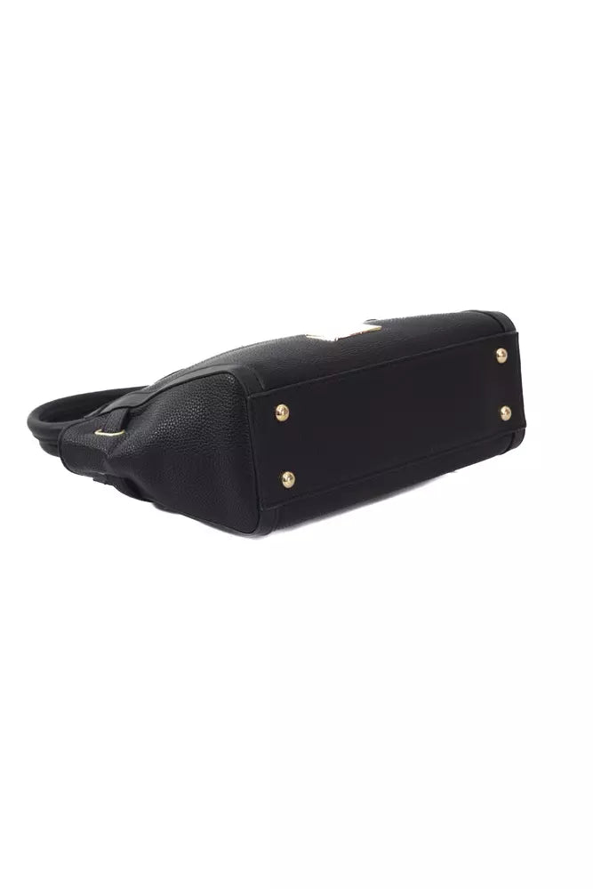 Baldinini Trend Black Polyuretane Crossbody Bag - Luxe & Glitz