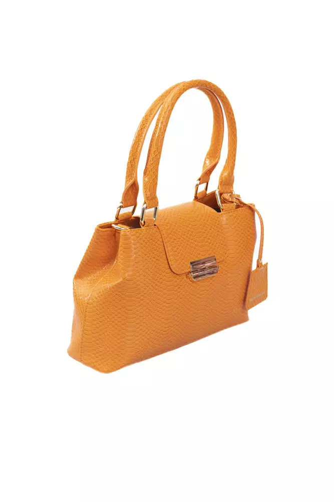 Baldinini Trend Orange Polyuretane Crossbody Bag - Luxe & Glitz