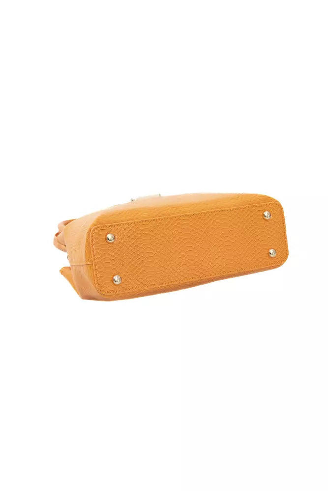Baldinini Trend Orange Polyuretane Crossbody Bag - Luxe & Glitz