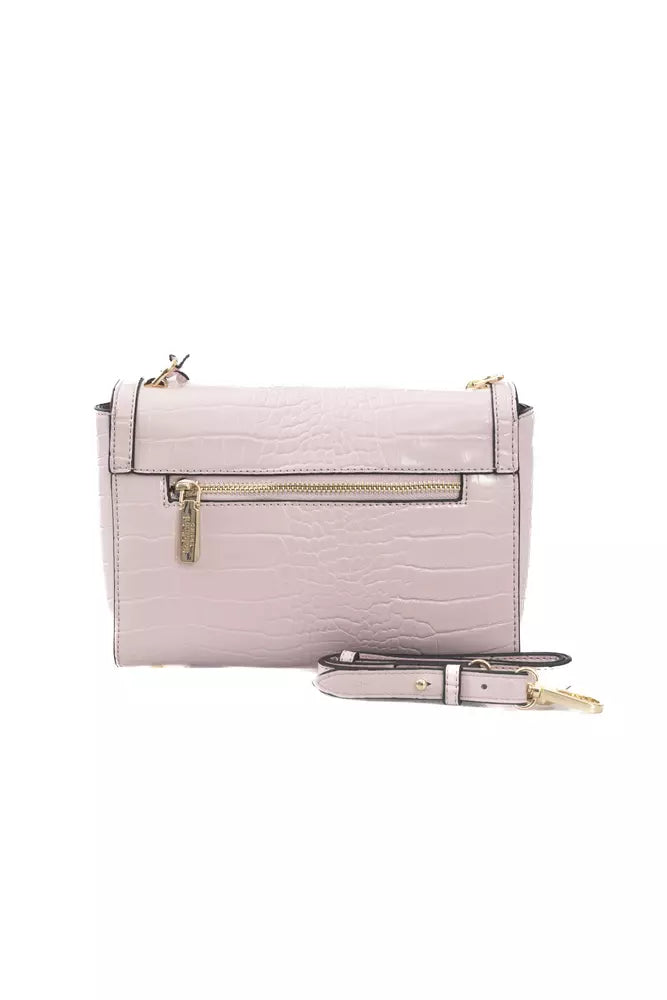 Baldinini Trend Pink Polyuretane Crossbody Bag - Luxe & Glitz