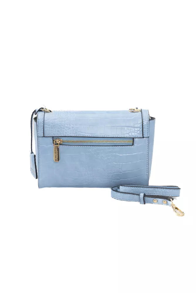 Baldinini Trend Light Blue Polyuretane Crossbody Bag - Luxe & Glitz