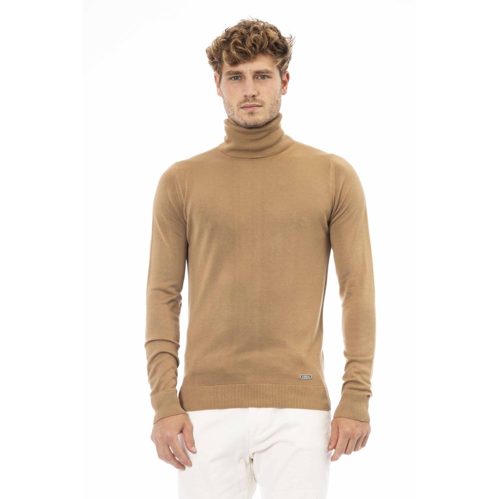 Baldinini Trend Beige Modal Sweater Baldinini Trend