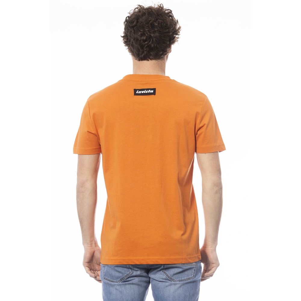 Invicta Orange Cotton T-Shirt Invicta