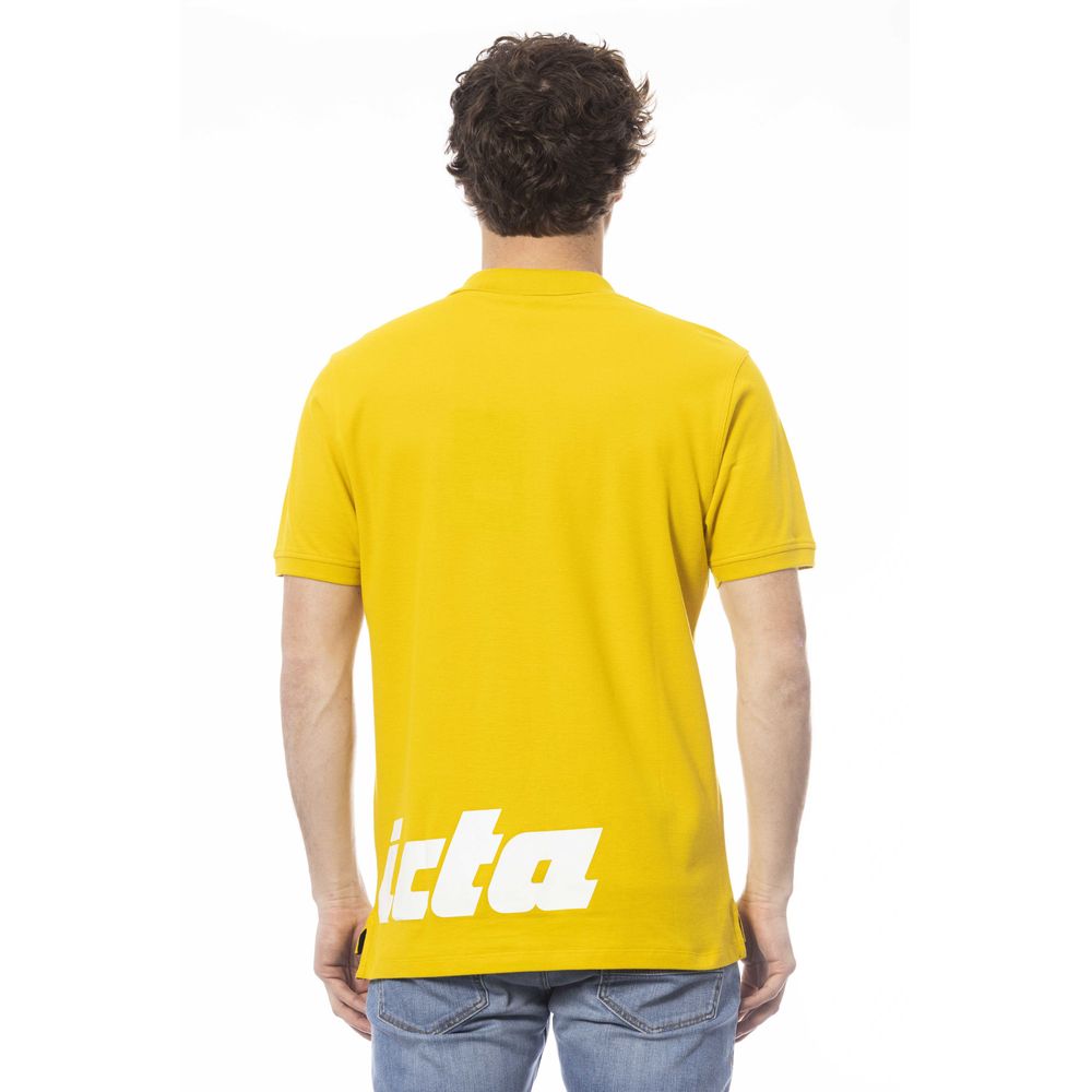 Invicta Yellow Cotton Polo Shirt Invicta