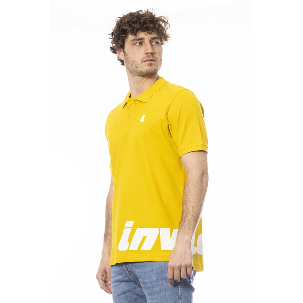 Invicta Yellow Cotton Polo Shirt Invicta
