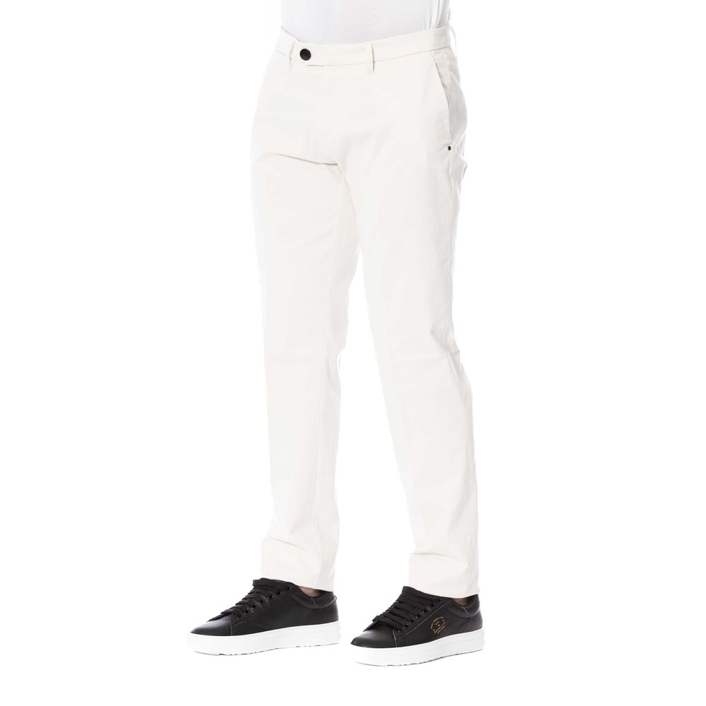 Trussardi White Cotton Jeans & Pant Trussardi