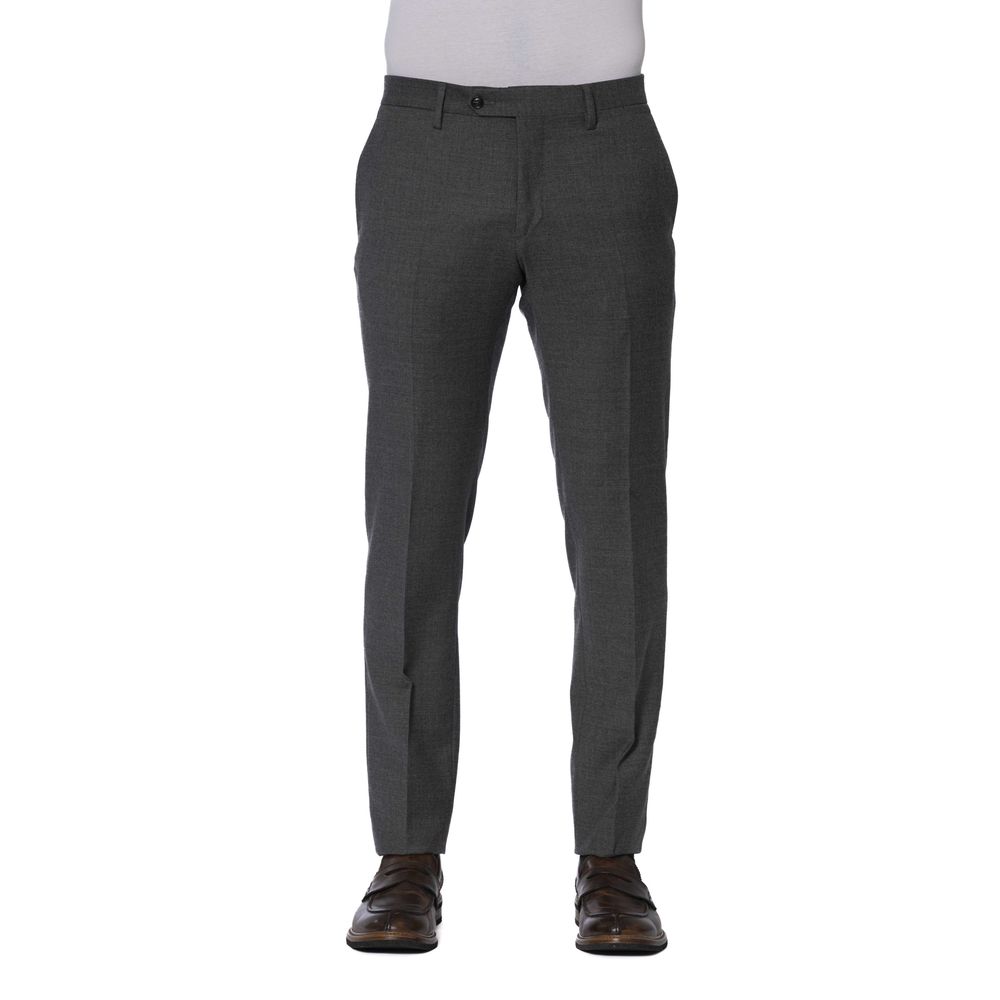Trussardi Gray Polyester Jeans & Pant Trussardi
