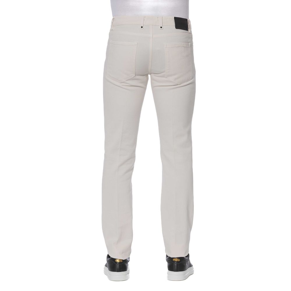 Trussardi White Cotton Jeans & Pant Trussardi