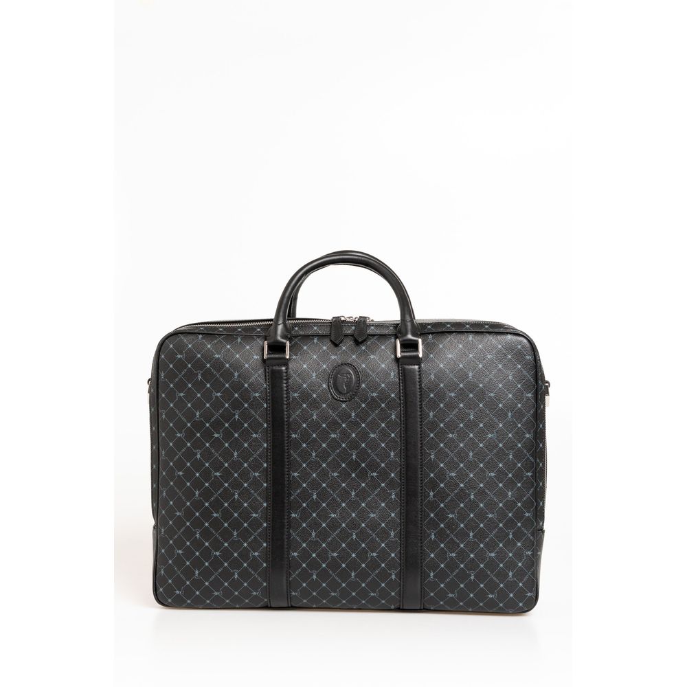 Trussardi Black Leather Briefcase Trussardi