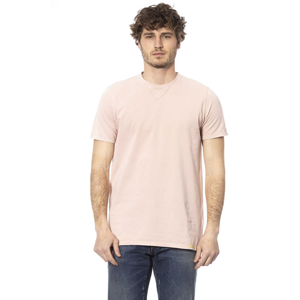 Distretto12 Pink Cotton T-Shirt Distretto12