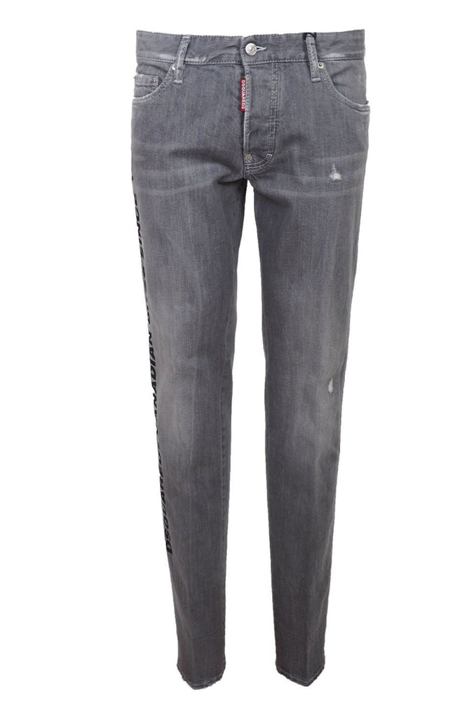 Dsquared² Gray Cotton Jeans & Pant Dsquared²