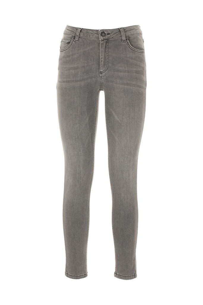 Imperfect Gray Cotton Jeans & Pant - Luxe & Glitz