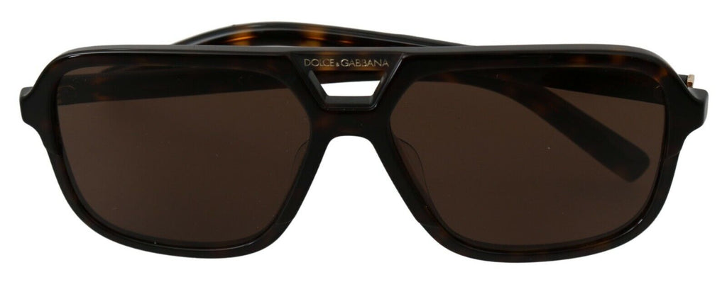 Dolce & Gabbana Brown Leopard Pattern Aviator Pilot Mens Sunglasses Dolce & Gabbana
