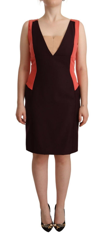 CO|TE Multicolor Polyester Sleeveless Sheath Knee Length Dress CO|TE