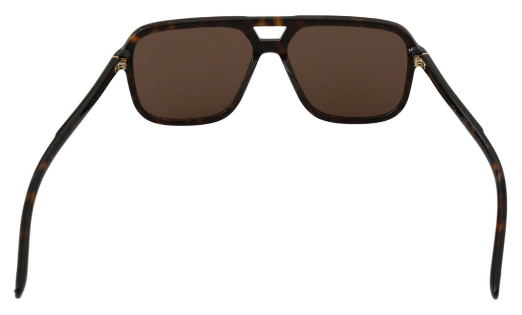 Dolce & Gabbana Brown Leopard Pattern Aviator Pilot Mens Sunglasses Dolce & Gabbana