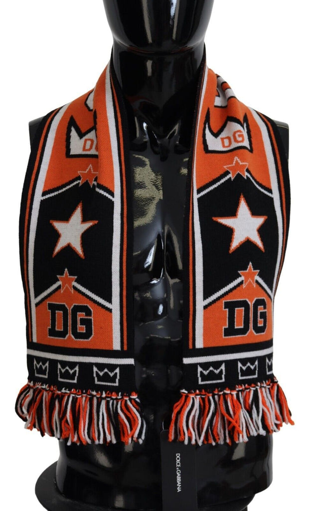 Dolce & Gabbana Multicolor DG Logo Printed Men Neck Wrap Shawl Scarf - Luxe & Glitz