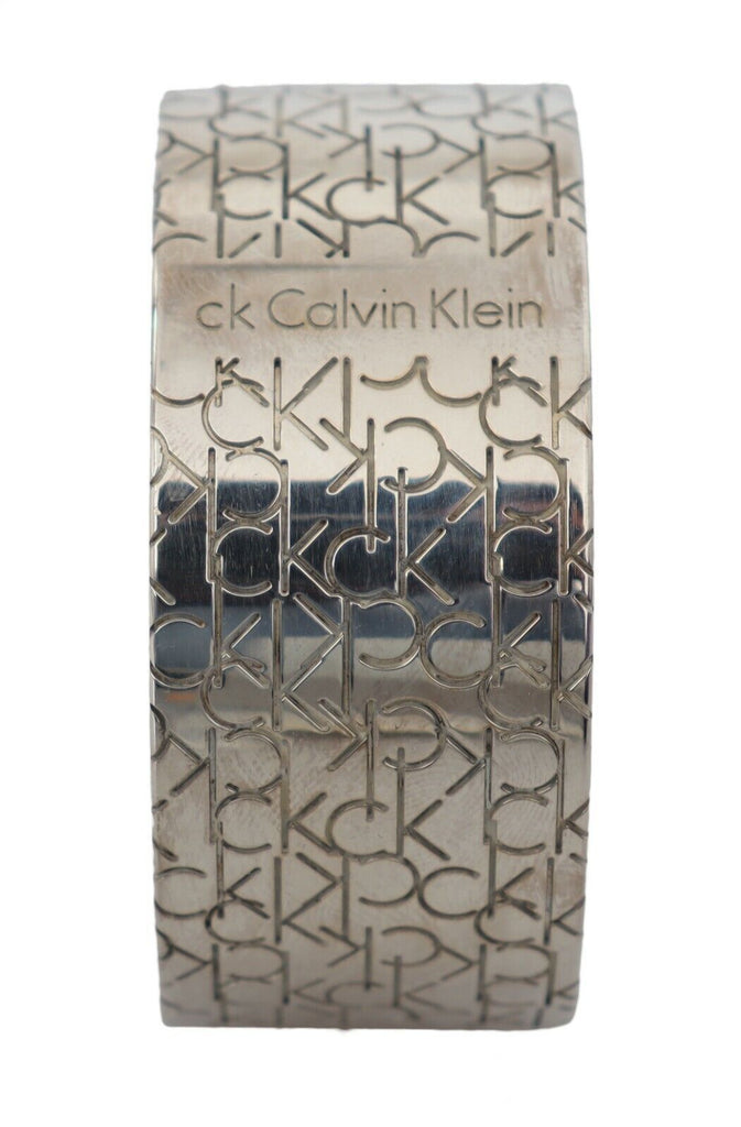 Calvin Klein Silver Logo Bangle 160gram 925 Sterling Silver Bracelet Calvin Klein