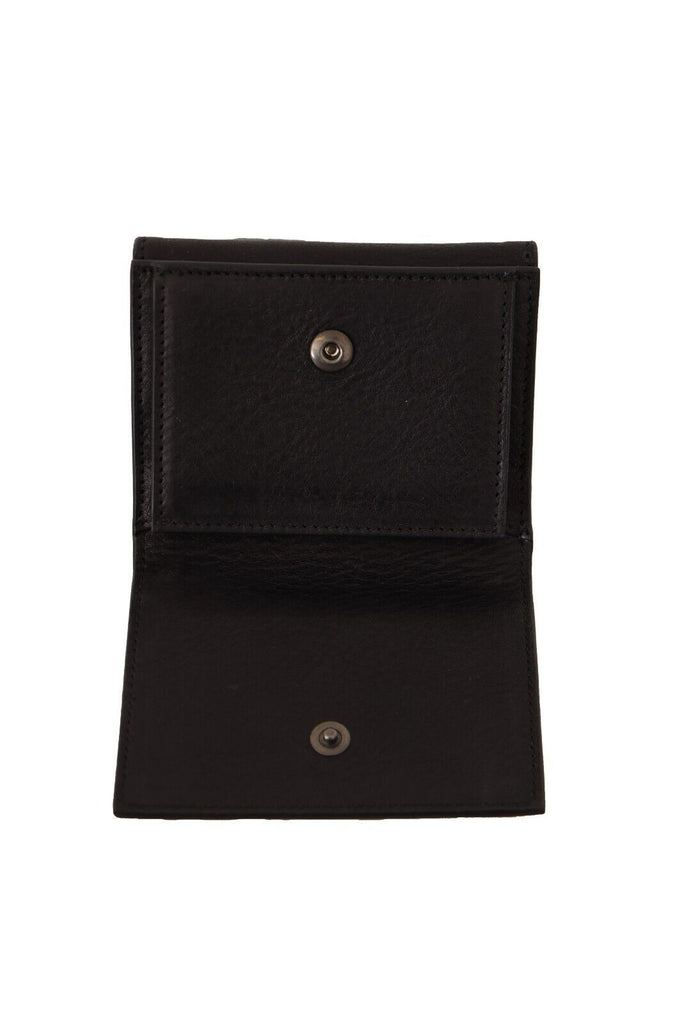 Dolce & Gabbana Black Leather Trifold Purse Belt Multi Kit Wallet - Luxe & Glitz