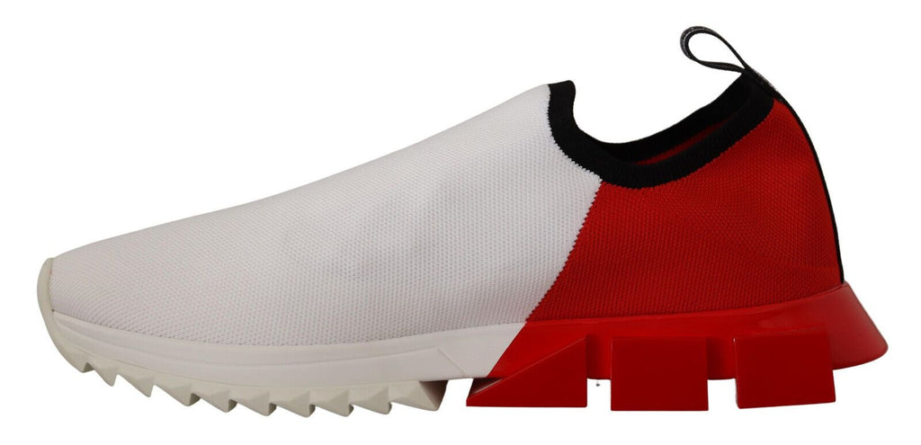 Dolce & Gabbana White Red Sorrento Sandals Sneakers Dolce & Gabbana