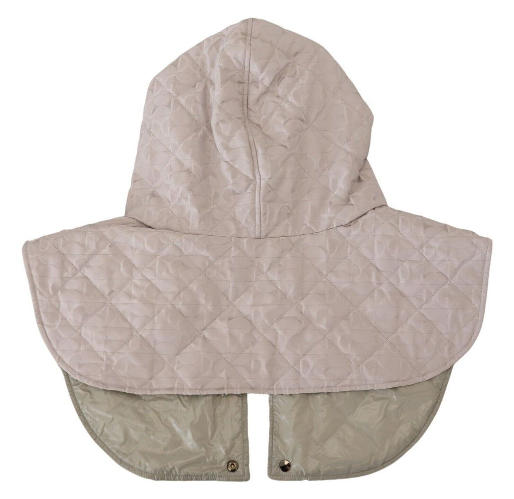 Dolce & Gabbana White Quilted Whole Head Wrap One Size Nylon Hat - Luxe & Glitz