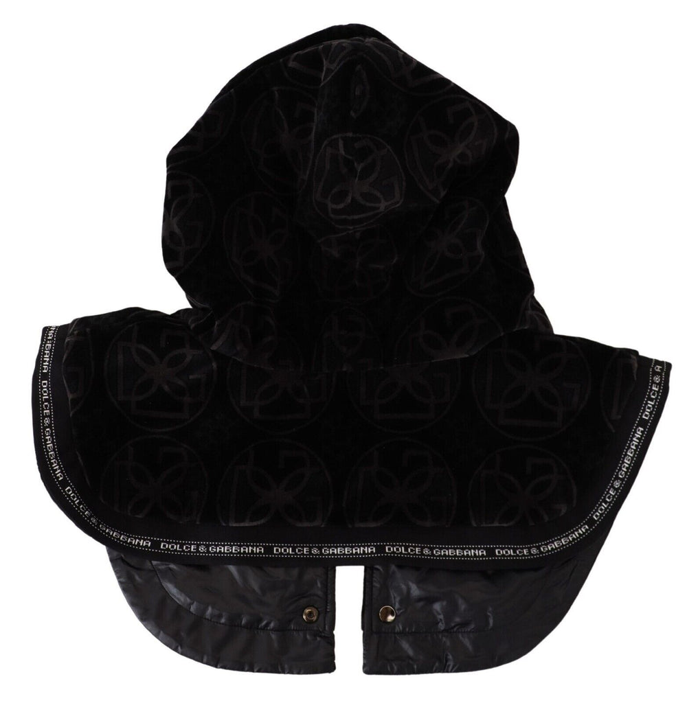 Dolce & Gabbana Black Logo Whole Head Wrap One Size Cotton Hat - Luxe & Glitz