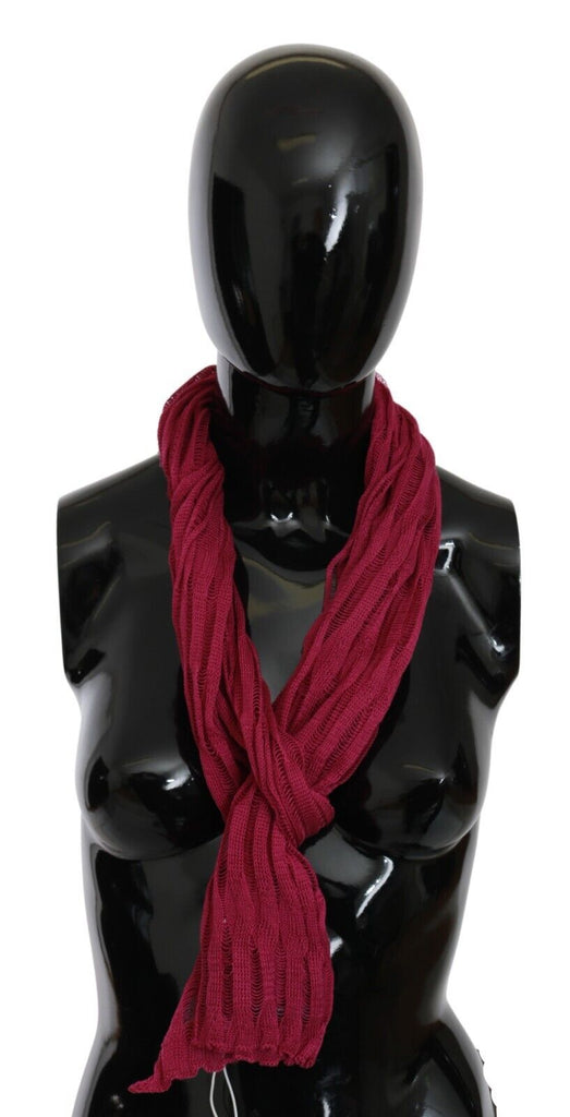 John Galliano Bordeaux Neck Wrap Shawl Foulard Scarf - Luxe & Glitz