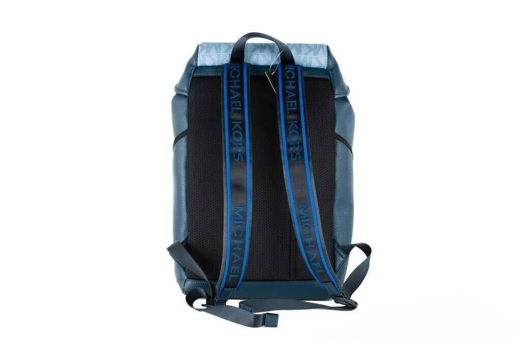 Michael Kors Signature Cooper Sport Flap Chambray Large Backpack Bookbag Bag Michael Kors