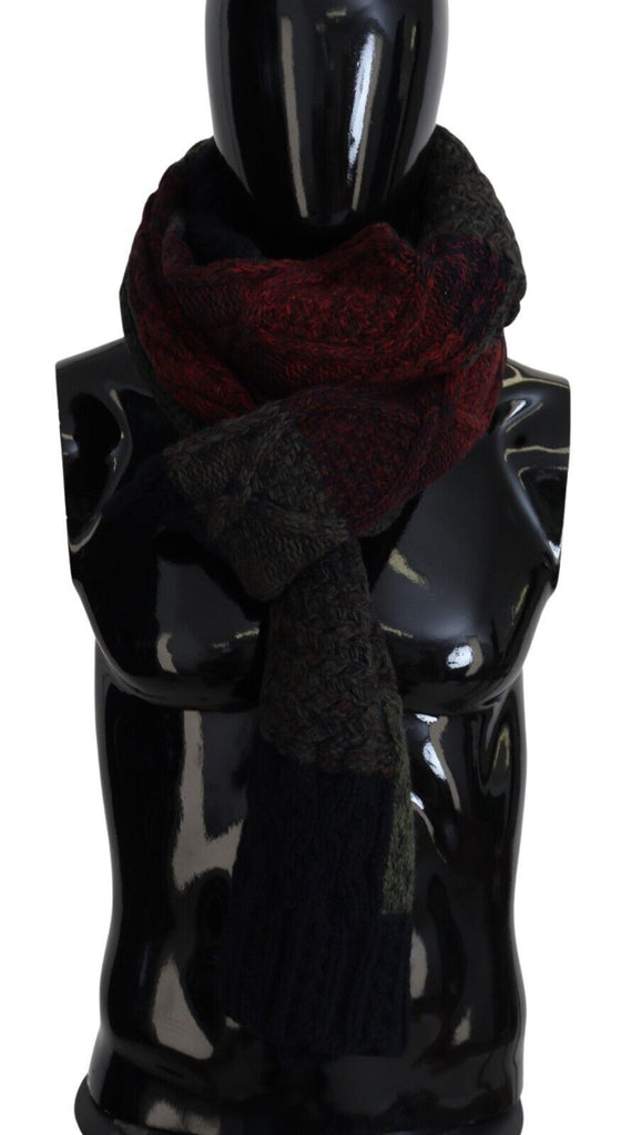 Dolce & Gabbana Multicolor Knitted Men Neck Wrap Shawl Scarf - Luxe & Glitz