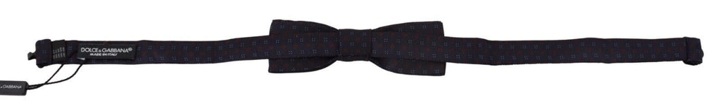 Dolce & Gabbana Blue Silk Patterned Necktie Men Accessory Bow Tie - Luxe & Glitz