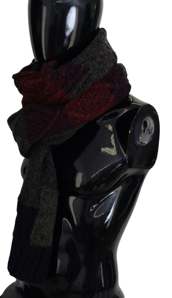 Dolce & Gabbana Multicolor Knitted Men Neck Wrap Shawl Scarf - Luxe & Glitz