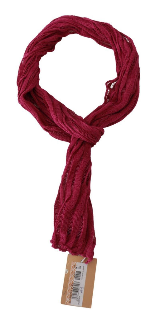 John Galliano Bordeaux Neck Wrap Shawl Foulard Scarf - Luxe & Glitz