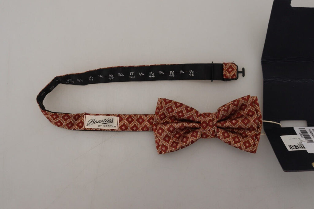 Scotch & Soda Multicolor Silk Adjustable Neck Papillon Men Bow Tie - Luxe & Glitz