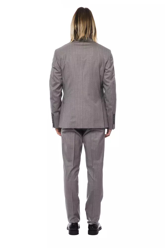 Billionaire Italian Couture Gray Wool Suit - Luxe & Glitz