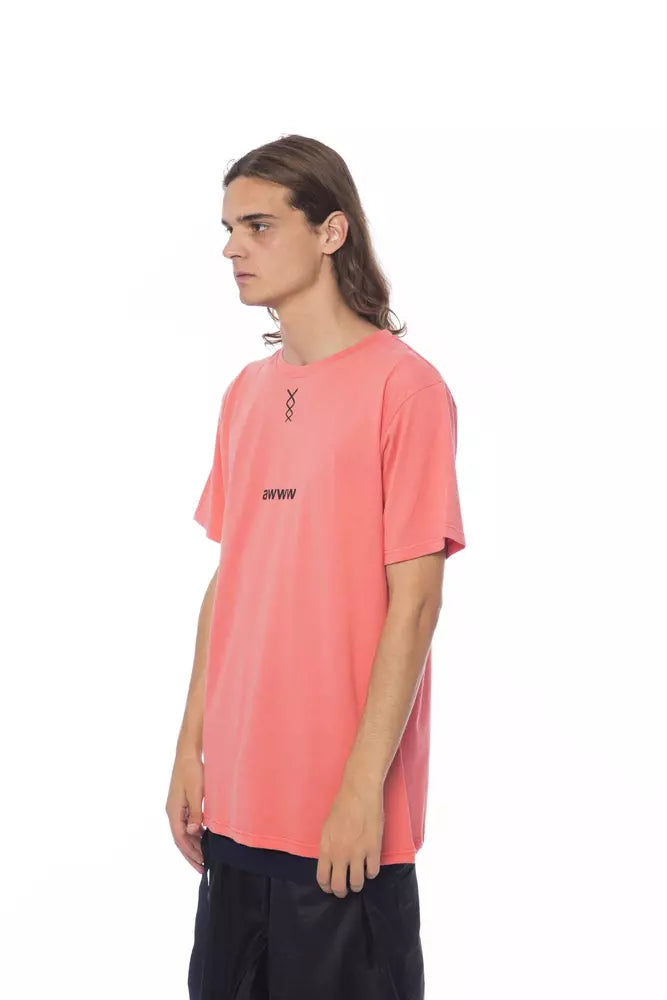 Nicolo Tonetto Pink Cotton T-Shirt - Luxe & Glitz