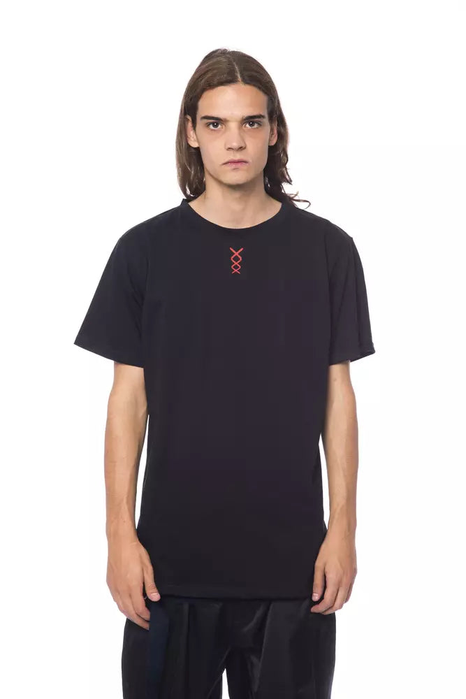 Nicolo Tonetto Black Cotton T-Shirt - Luxe & Glitz