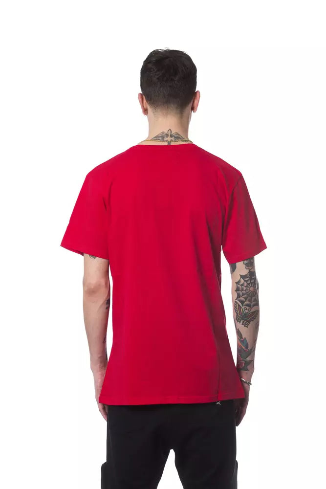 Nicolo Tonetto Red Cotton T-Shirt - Luxe & Glitz