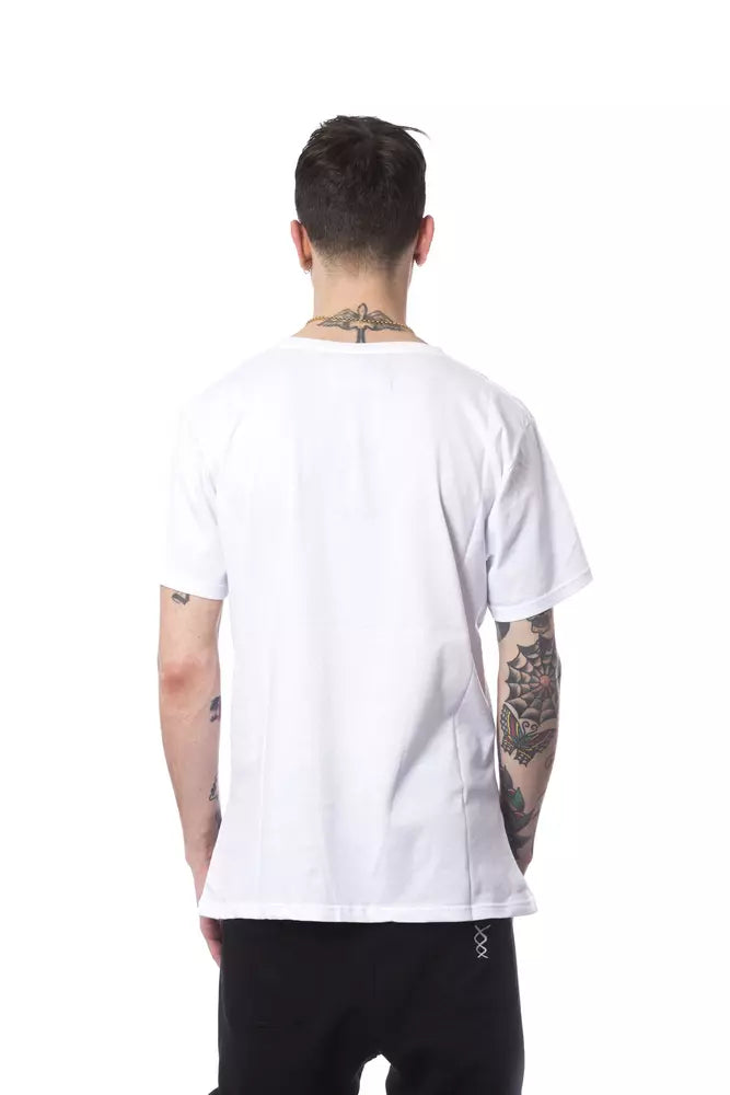 Nicolo Tonetto White Cotton T-Shirt - Luxe & Glitz