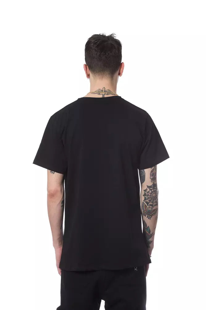 Nicolo Tonetto Black Cotton T-Shirt - Luxe & Glitz