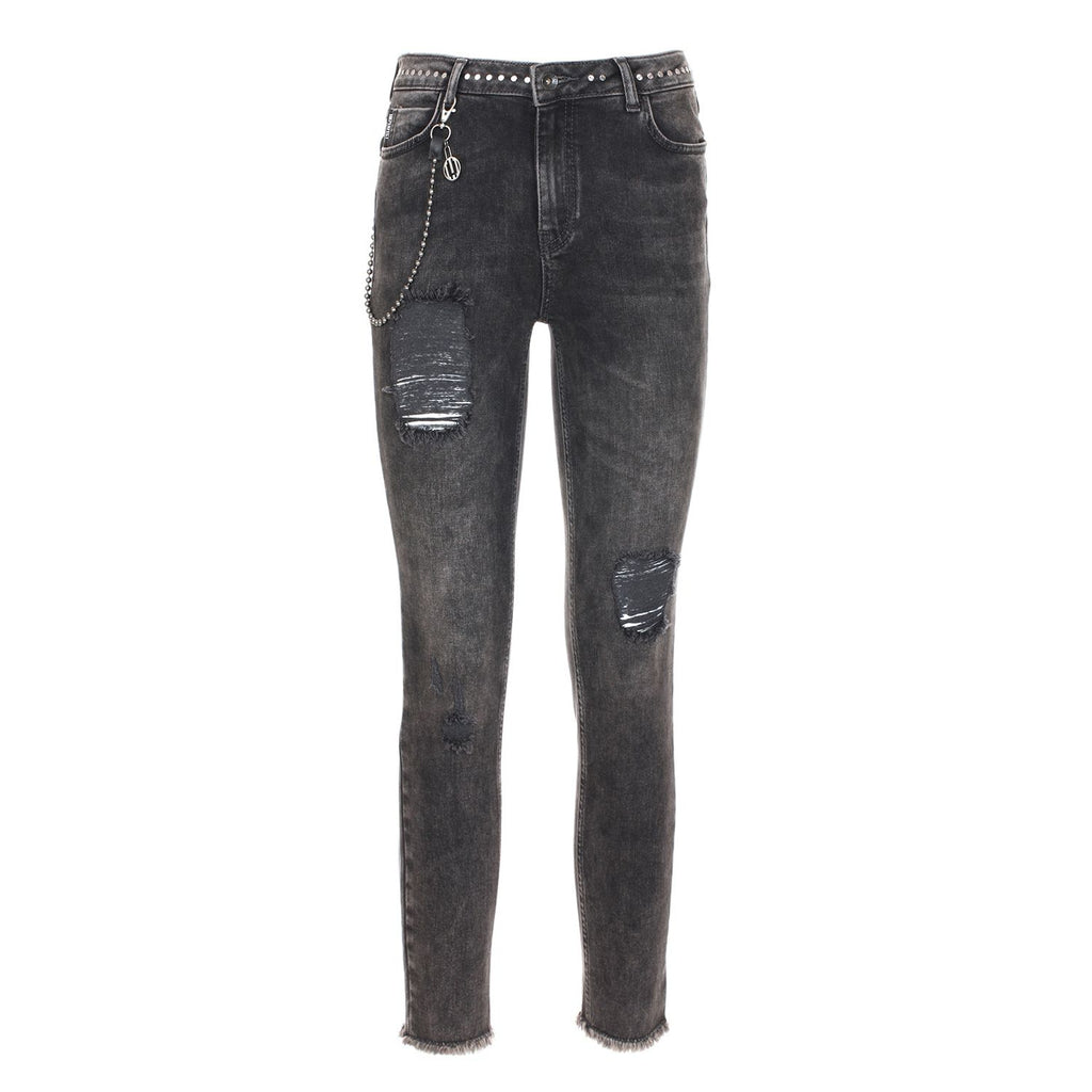 Imperfect Black Cotton Jeans & Pant Imperfect
