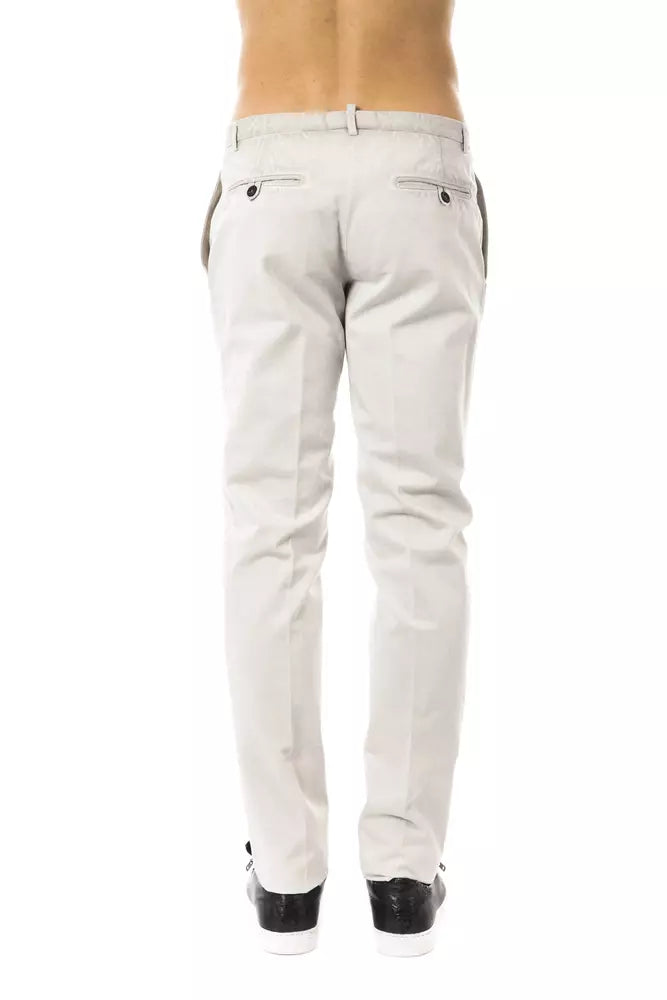 Uominitaliani Gray Cotton Jeans & Pant - Luxe & Glitz