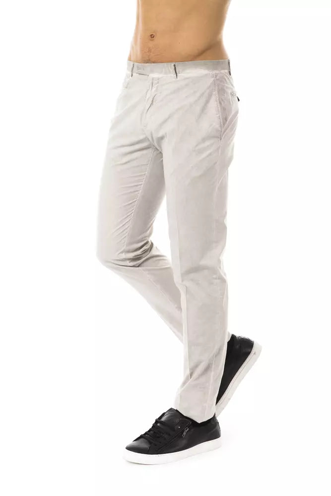 Uominitaliani Gray Cotton Jeans & Pant - Luxe & Glitz