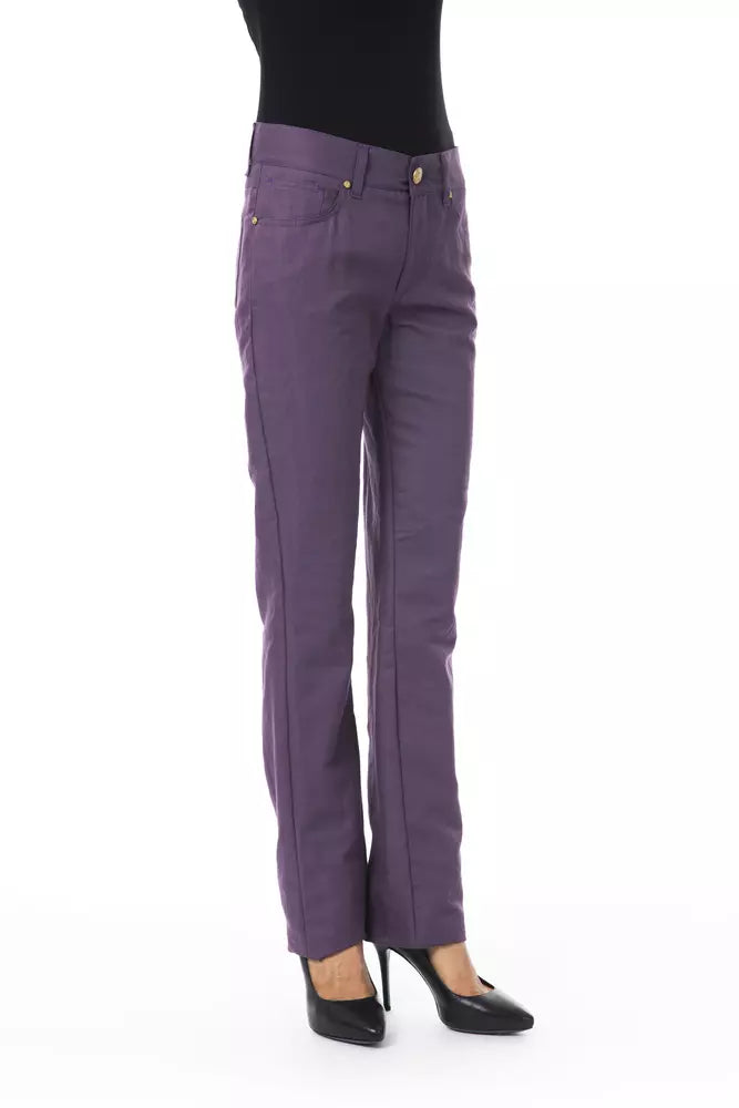 BYBLOS Violet Cotton Jeans & Pant BYBLOS