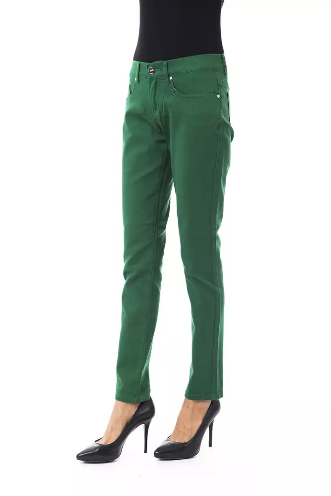 BYBLOS Green Cotton Jeans & Pant BYBLOS