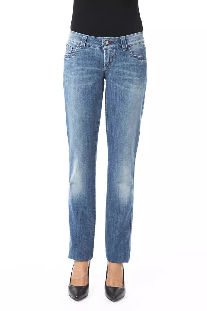 BYBLOS Blue Cotton Jeans & Pant BYBLOS