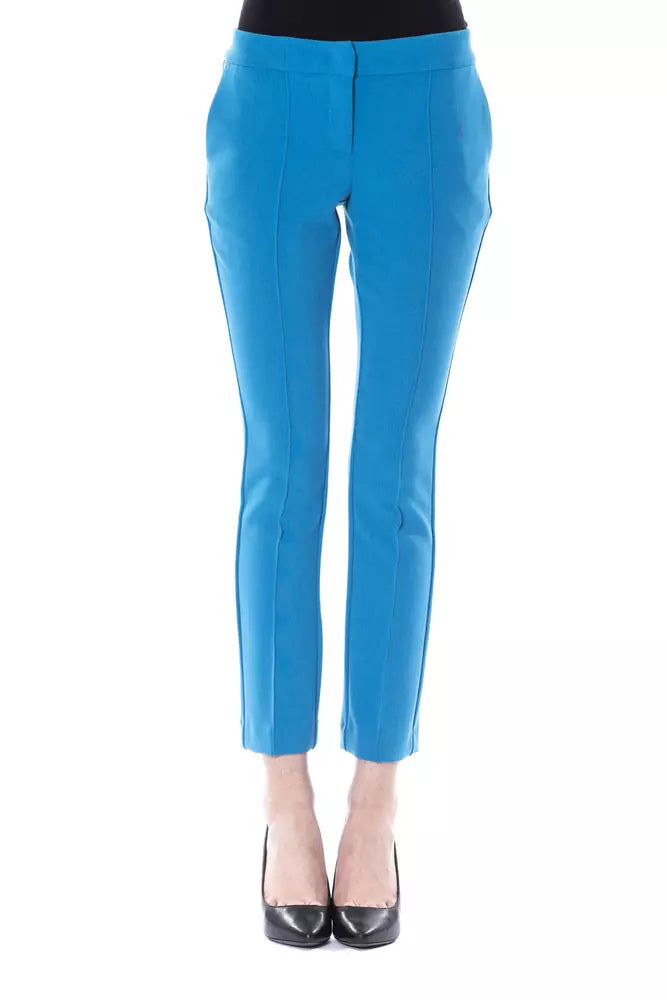 BYBLOS Light Blue Polyester Jeans & Pant - Luxe & Glitz