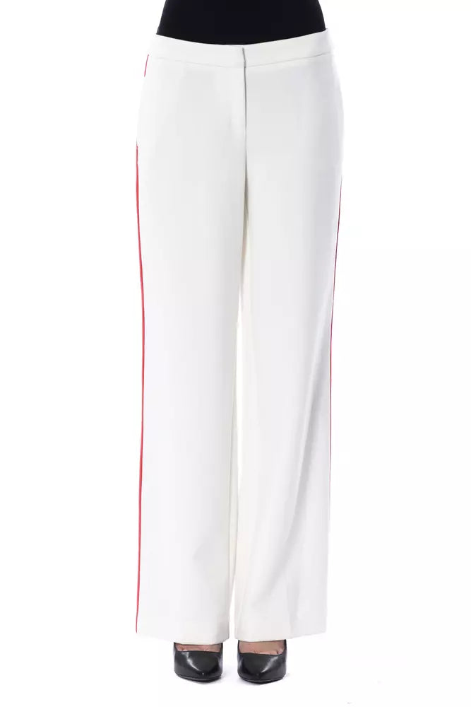BYBLOS White Polyester Jeans & Pant - Luxe & Glitz